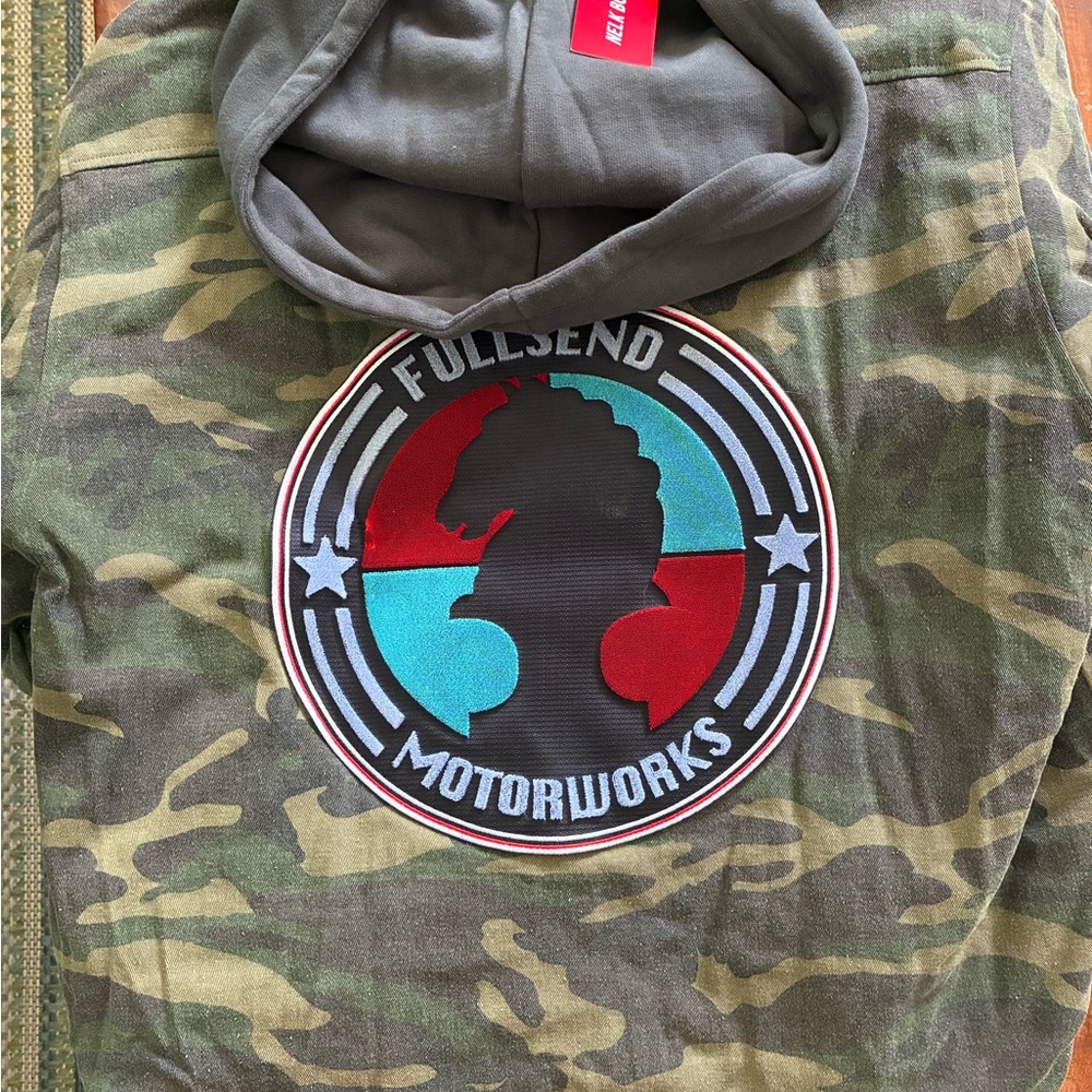 Fullsend Motorworks Camouflage Bomber Jacket